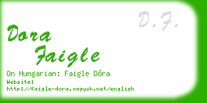 dora faigle business card
